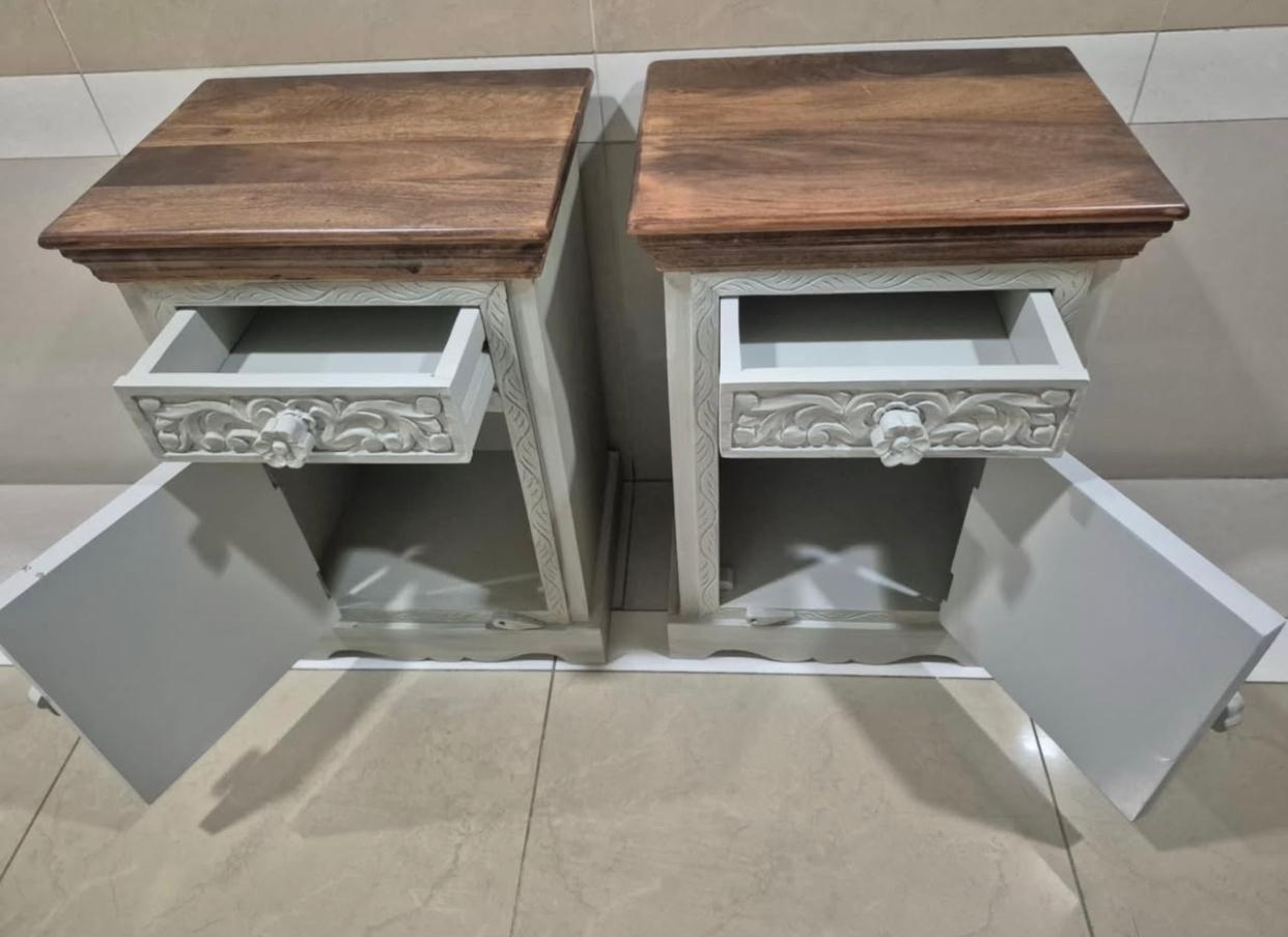 Hand Carved Nightstands (Used)
