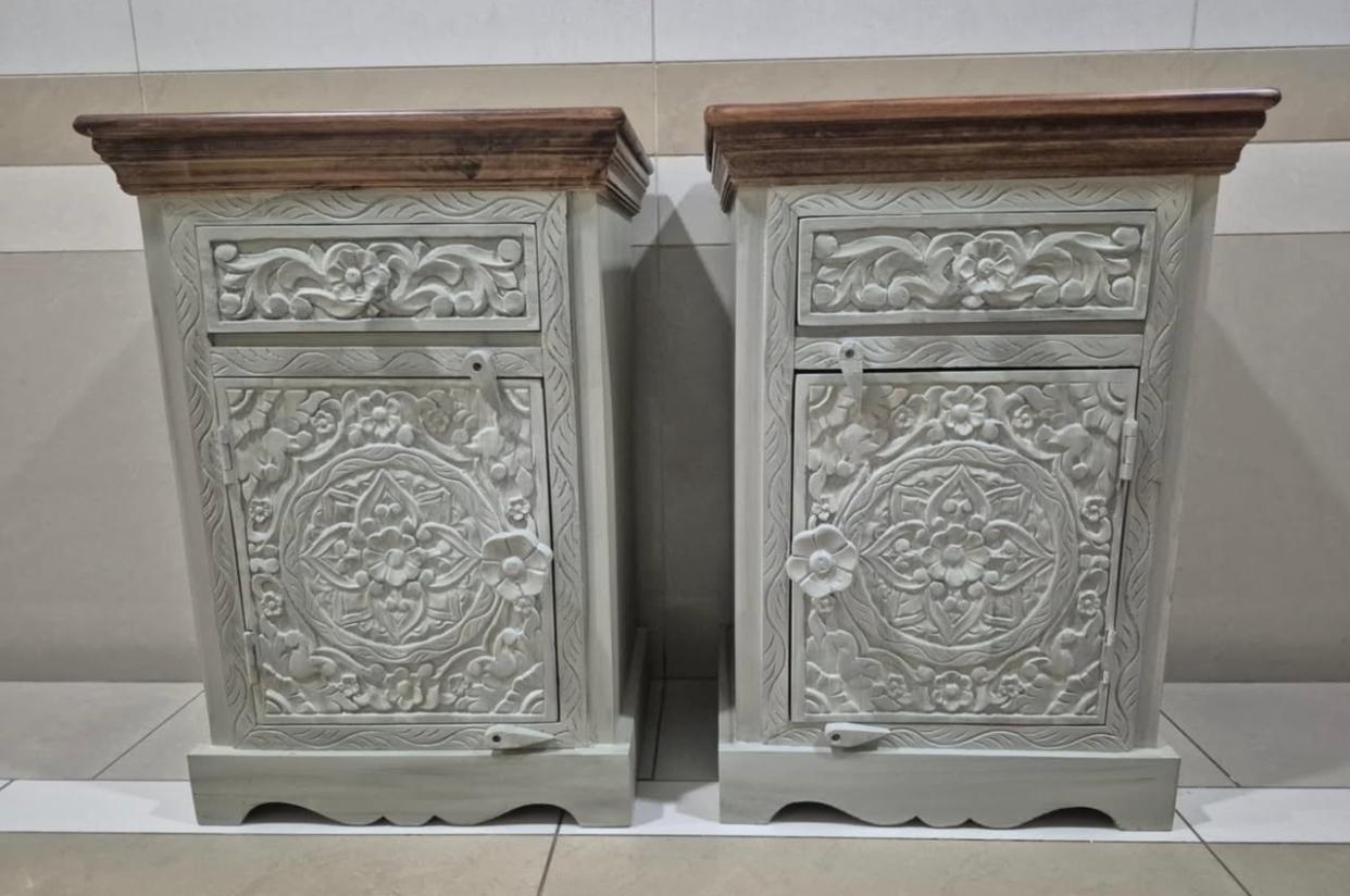 Hand Carved Nightstands (Used)