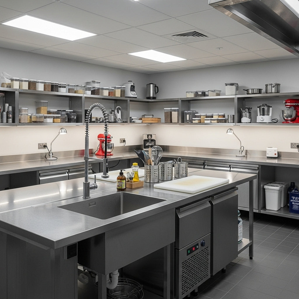 commercial-grade lab kitchen